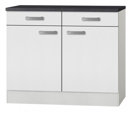 OPTIFIT Unterschrank mit Arbeitsplatte »Oslo«, weiß, Breite 100 cm