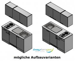 Optifit Singleküche »Mini«, Breite 150 cm, mit E-Geräte »Genf«