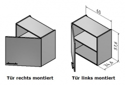 OPTIFIT Hängeschrank »Oslo«, weiß, Breite 60 cm