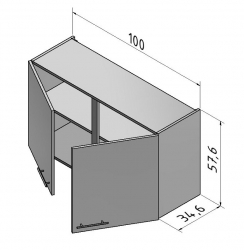 OPTIFIT Hängeschrank »Oslo«, weiß, Breite 100 cm