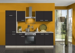 Optifit Küchenzeile mit E-Geräte »Faro«, Breite 270 cm, grau