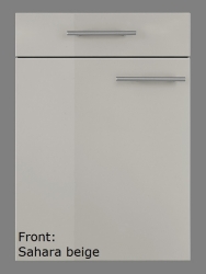 Optifit Küchenzeile mit E-Geräte »Arta«, Breite 270 cm, beige Seidenglanz
