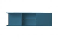 OPTIFIT Oberschrankregal offen mit 50er Schiebeelement, Opal matt, Breite 150 cm